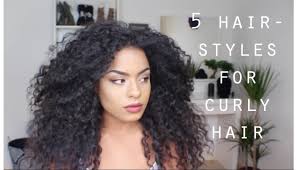 I'm not sure who came up with the theory that long curls equate to easy, carefree hair — but they were sadly mistaken. 5 Quick Easy Hairstyles For Curly Hair Youtube