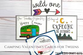 Consider printing off one of the many sweet printable fathers day cards that we have within our selection. Camping Free Printable Valentines Day Cards That Kids Craft Site