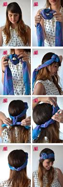 Ein haarband trägt dazu bei, die haare dem gesicht fernzuhalten. Bandana Binden Anleitung Offene Haare Knoten Machen Frisuren Mit Bandana Bandana Binden Neue Frisuren