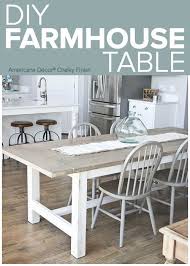 Farmhouse Dining Table Is A Great Addition To Create Rustic Cozy Look In A Dining Room Farmho Chic Dining Room Large Farmhouse Dining Table Dining Chairs Diy