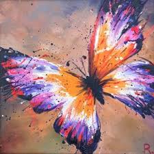 Mer, collines indylliques, forêt ou nature sauvage. Butterfly Peinture Papillon Toiles Peinture Acrylique Art De La Peinture