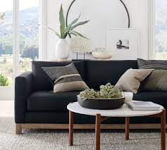 #polyvore #home #furniture #sofas #upholstered couch #upholstery couch #fabric furniture #upholstery furniture #tweed sofa. Jake Wood Base Fabric Sofa Pottery Barn