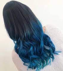 Colors Of The Sea Midnight Blue Hair Midnight Blue Hair Blue Tips Hair Blue Hair