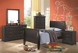 Inland empire furniture full size vermont ii blacalifornia king solid wood sleigh bed. 4pc Full Size Sleigh Bedroom Set Louis P Buy Online In Gibraltar At Desertcart
