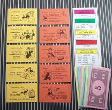 Advance to go (collect $200) bank error in your favor—collect $200. 35 Monopoly Game Money Chance Cards Community Chest Etc For Collage Scrapbooking Or Altered Art Monopoly Chance Cards Monopoly Party Chance Cards Monopoly