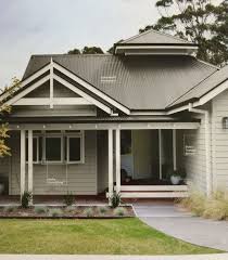 Love The Colorbond Monument On The Roof House Paint Exterior Facade House Exterior House Colors