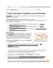 This is why we present the book compilations in this website. Equilibrium Concentration Pdf Name Date Student Exploration Equilibrium And Concentration Directions Follow The Instructions To Go Through The Course Hero