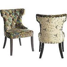 Pier One Has Some Amazing Peacock Inspired Furniture And Accessories Would Love This Chair In An Office Tufted Dining Chairs Dining Chairs Peacock Decor