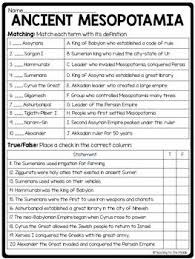 Ancient Mesopotamia Timeline Reading Comprehension Worksheet Social Studies Worksheets Reading Comprehension Worksheets Reading Comprehension