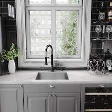 Vigo Edison Pull Down Spray Kitchen Faucet In Matte Black Lowe S Canada