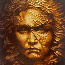 Un diálogo silencioso con nuestras emociones.🎨✨ Obra: Beethoven en bronce  Artista: GALVEZ&BERRA