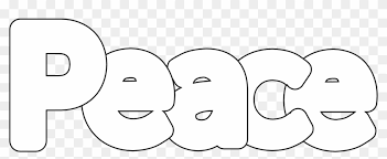 The easy coloring book for adults inspirational quotes by sally berry has been prepared with the help of an expert psychologist to include illustrations which can bring serenity and peace. Peace Sign Coloring Pages Peace Word Png Free Transparent Png Clipart Images Download