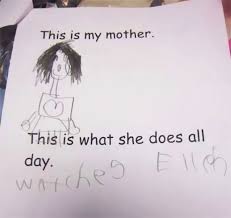 Drawing is supposed to be fun, so just enjoy it like any other type of play. 18 Times Kid Drawings Revealed Too Much About Their Parents Bored Panda
