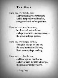 The Rose Lang Leav Poems Rose Quotes Inspirational Quotes