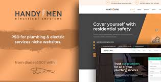 Get multiple estimates by local plumbers. Handymen Plumbing Electrical Services Psd Template By Diadea3007