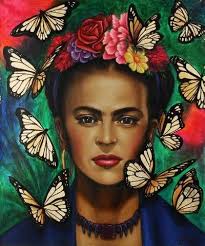 Frida With Butterflies Kahlo Paintings Frida Kahlo Paintings Mexican Culture Art