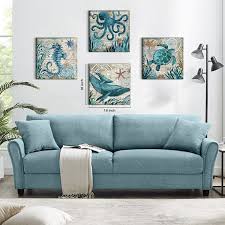 Nautical decor is the perfect way to accessorize your home or party theme. Buy Bathroom Decor Wall Art Beach Theme Decor Accessories Teal Nautical Canvas Prints Picture Kitchen Bedroom Living Room Home Decoration 4 Pcs Sets Coastal Sea Turtle Seahorse Octopus Ocean Painting 12x12 Online In