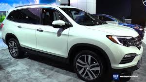 The honda pilot was one of the first big crossovers, and it was a hit. 2017 Honda Pilot Elite Awd Exterior And Interior Walkaround 2017 Detroit Auto Show Youtube
