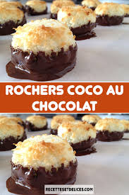 Rochers Coco Au Chocolat Recette Rocher Coco Macarons Noix De Coco Rochers Coco