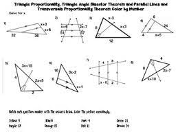 Triangle Proportionality Triangle Angle Bisector Theorem And Parallel Lines Cbn