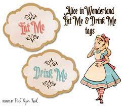 The most common alice in wonderland eat me material is metal. Alice In Wonderland Eat Me Drink Me Tags Instant Download Etsy