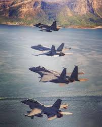 They also gained abilities as light bombers, escort aircraft, reconnaissance aircraft, light fighters and night fighters. Bmashina F 16 Norwegian Air Force F 15 Us Air Force F 18 Finnish Air Force And Jas 39 Gripen Of The Swedish Air For Aircraft Military Aircraft Fighter Jets