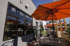 Common Grounds Coffee Shop Event Venue Greensboro North Carolina Common Grounds Coffee Patio Umbrella Outdoor Decor