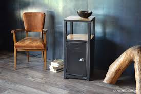 Maybe you would like to learn more about one of these? Petit Meuble D Entree De Style Industriel 1 Porte Fabrication Artisanale