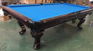 Simply use the chart below to determine the minimum space requirements needed for a particular table and cue combination. 8 Ft Tournament Pool Billard Pool Billiard Table Model Winston Colour Mahogany Towel Blue Pool With 3 Cm Thick Slate Plates Dimensions 254x142 Cm Amazon De Sports Outdoors