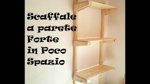 Scaffali con bancali jo96 regardsdefemmes. Scaffale In Legno A Parete Semplice Forte E In Poco Spazio Youtube