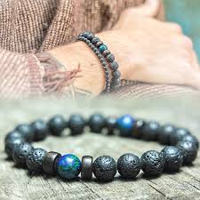 Choose from a great range of women's beaded bracelets. Vintage Black Lava Stone Bracelets Men Meditation Natural Wood Beads Bracelet Women Prayer Jewelry Yoga Shopee Malaysia