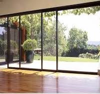 New Design Aluminum Black Frame Glass Sliding Door Narrow Frame Interior  Sliding Glass Door