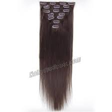 Human hair extensions can be styled, straightened or curled to give you the most natural look in minutes! 32 Inch 2 Dark Brown Clip In Human Hair Extensions 11pcs