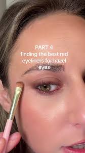 Replying to @tntmakeup part 4 of trying red eyeliners till i find the best  ones for hazel eyes #hazeleyes #hazeleyemakeup #makeupreview #makeup