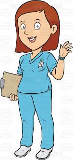 A Lady Nurse Waving Her Hands Nurse Drawing Nurse Cartoon Nurse