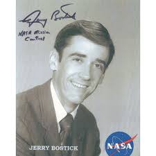 JERRY BOSTICK HAND SIGNED 8x10 PHOTO+COA NASA MISSION CONTROL
