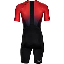 Buy your triathlon race apparel & clothing online. Huub Design Commit Long Course Tri Suit Red Black Bike24