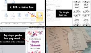 Cara nak buat eta untuk kad kawin : Tutorial Diy Kad Kahwin Hanya Guna Microsoft Publisher Mudah Paling Jimat