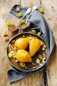 Mes Poires Confites Au Sirop Leger Au Gingembre Et Au Thym Recettes De Cuisine Poire Recette Culinaire