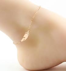 我在淘宝lite发现了韩版韩国玫瑰金彩金羽毛脚链女时尚钛钢银色饰品防过敏不褪色包邮 一起来看 gold bracelet earrings delicate bracelet