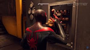 After the traumatic death of miles' father, peter set miles up with a volunteer job at f.e.a.s.t — inadvertently triggering a chain of events that would. Spider Man Miles Morales Has A Suit With A Spider Cat In It