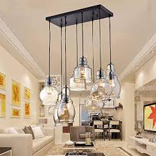 Kalri Vintage Kitchen Island Cognac Glass Chandelier Pendant Lighting Fixture With 8 Light Antique Black Finish Ceiling Farmhouse Goals