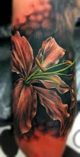 Pin By Melissa Gipe On Ink Realistic Flower Tattoo Lily Flower Lily Flower Tattoos