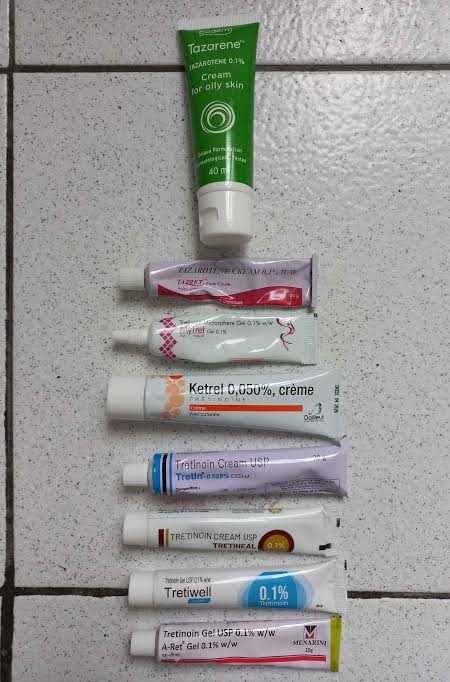 Review] Tretinoin and Tazarotene brands comparison (Stieva-A, Ketrel,  Tretiheal, Tretin, MyTret, Tretiwell, A-ret, Tazarene, Tazret) :  r/SkincareAddiction
