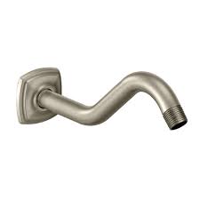 It can have a have lengths variable from 200 to 500 mm for the straight ones and from 120 to 220 mm for the curved ones. Moen 161951bn Curved Shower Arm Brushed Nickel Plumbing Online Canada