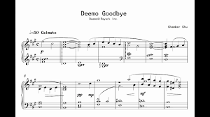 Deemo Goodbye With Sheet Music Youtube