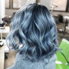 Blue highlights are the way to do it! Pin By Eternal On Hair Ideas Hair Styles Ombre Hair Blonde Artistic Hair