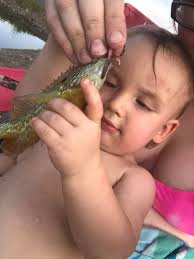 Eric Marschner. Beaver Island bluegill. That's a Chunk Eric!  Congratulations! #MichiganOutdoorsReport