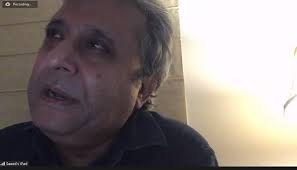 Blue and Orange Photo of Buildings Corporate Flyer