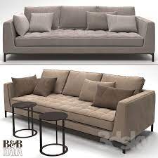 3d Models Sofa Maxalto B Amp B Italia Lucrezia Sofa